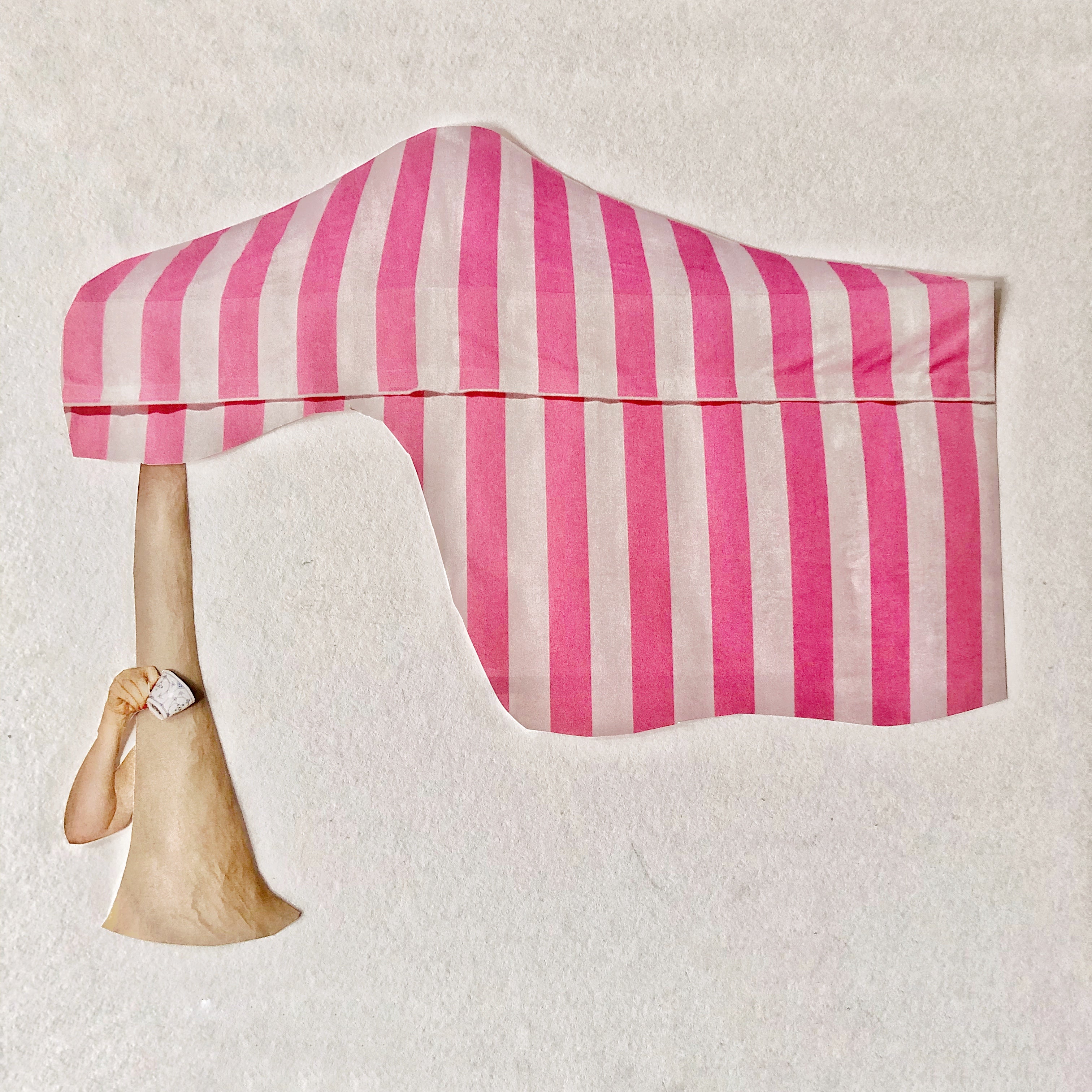 Pink striped Tent