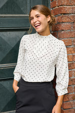 Tolsing Tine Vendeskjorte / White Dots