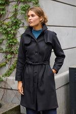 Tolsing Long Jolene Jacket / Black Wool