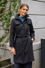 Tolsing Long Jolene Jacket / Black Wool