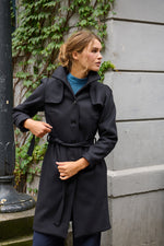 Tolsing Long Jolene Jacket / Black Wool