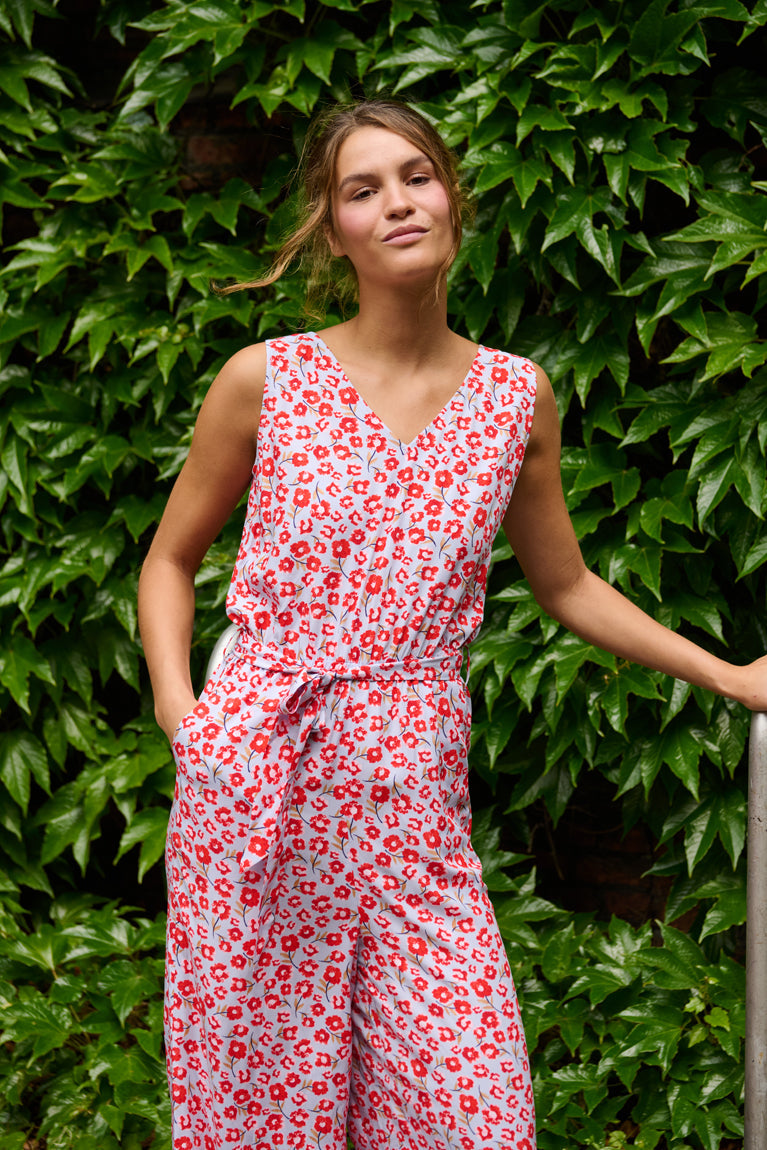 Tolsing Ida Jumpsuit / Flowers Sky
