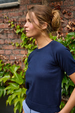 Tolsing Edith Strikbluse / Dark Navy