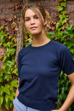 Tolsing Edith Strikbluse / Dark Navy
