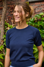 Tolsing Edith Strikbluse / Dark Navy