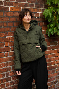 Tolsing Anorak / Dusty Green Velvet ( Water Resistant)