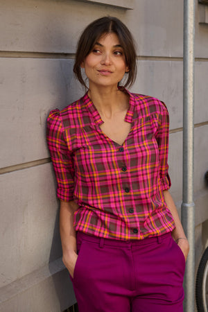 Tolsing Rie Skjorte / Pink Square