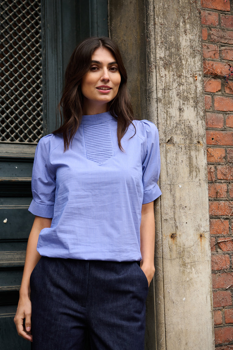 Tolsing Tie Vendeskjorte / Blue Stripes