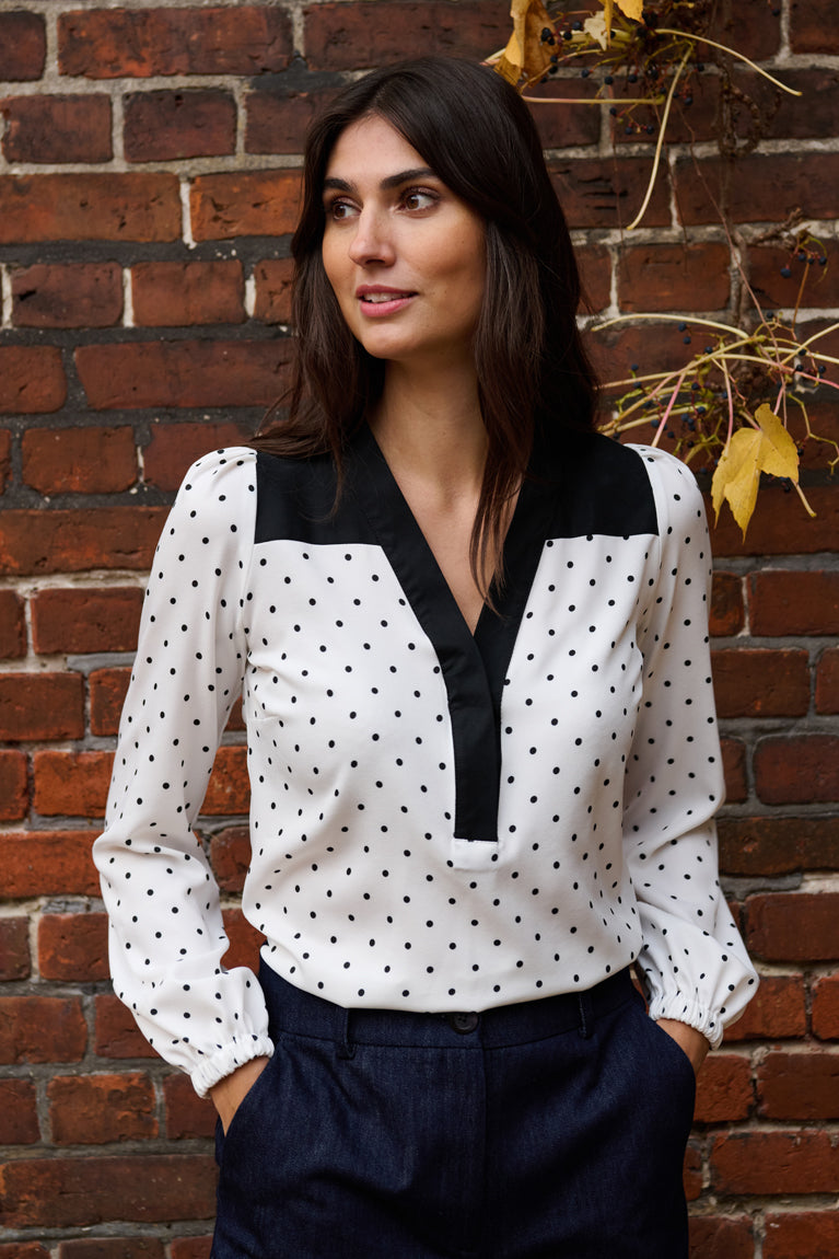 Tolsing Elvira Shirt / White Dots