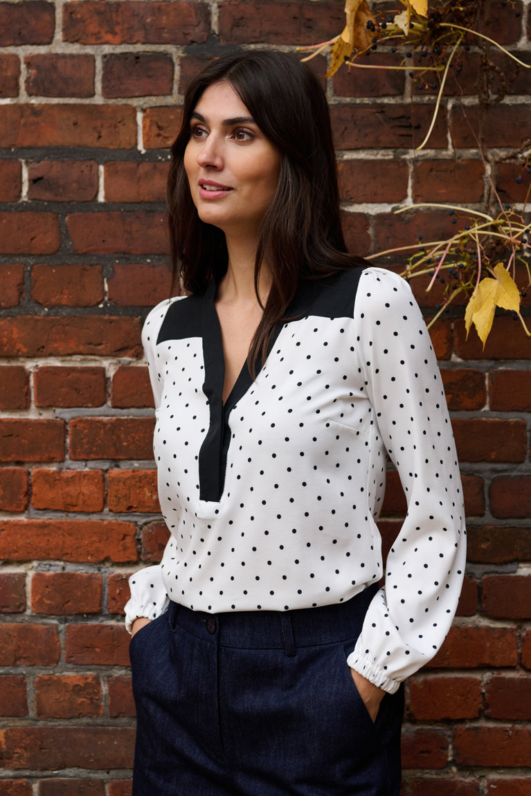 Tolsing Elvira Shirt / White Dots