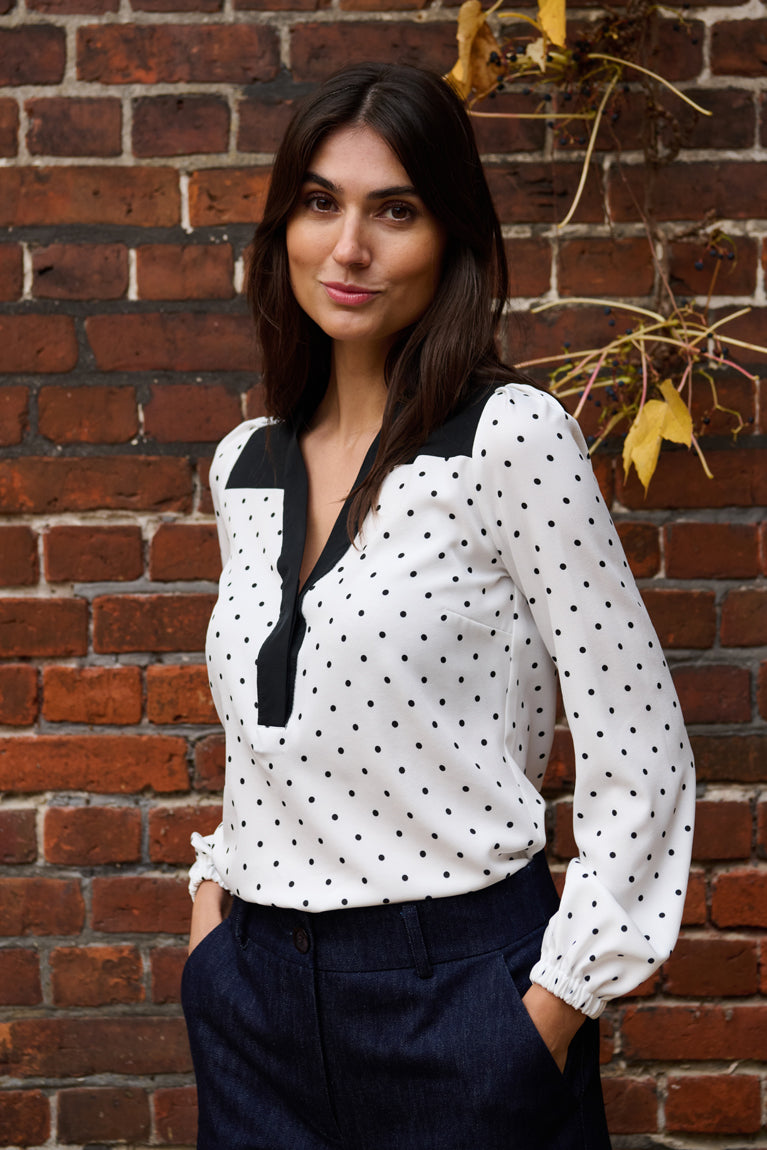 Tolsing Elvira Shirt / White Dots
