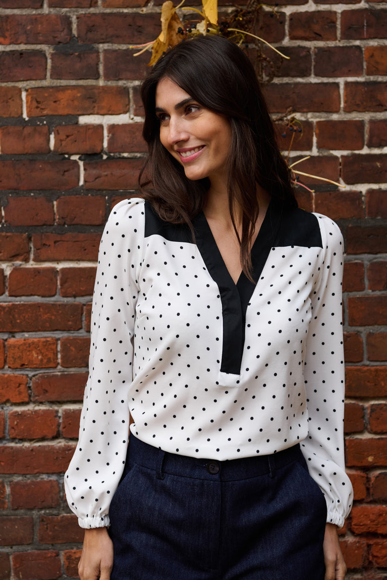 Tolsing Elvira Shirt / White Dots