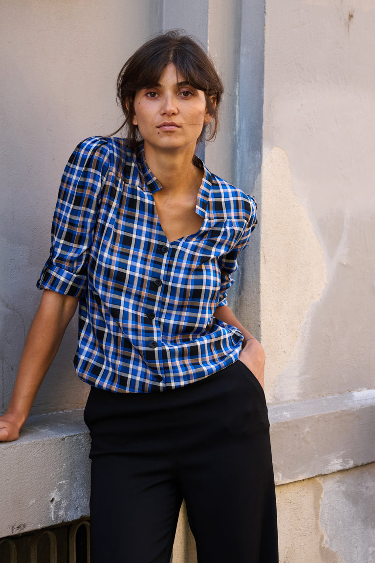 Tolsing Rie Skjorte / Blue Square