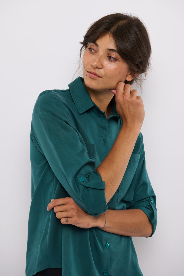 Tolsing Marie Skjorte / Dark Green