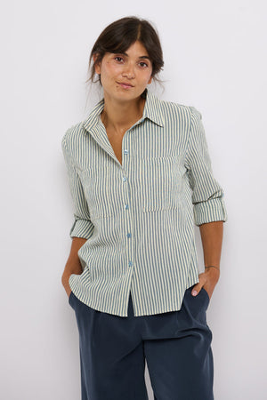 Tolsing Marie Skjorte / Grey Stripes