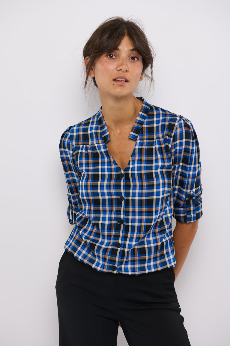 Tolsing Rie Skjorte / Blue Square