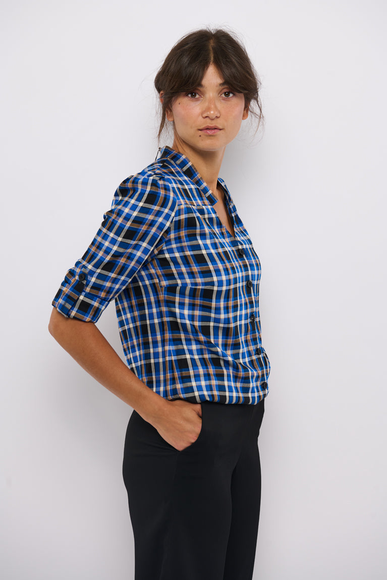 Tolsing Rie Skjorte / Blue Square