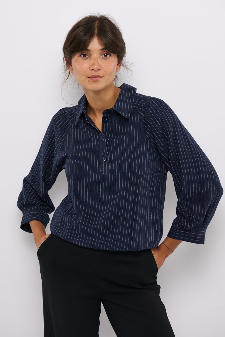 Tolsing Mette Skjorte / Navy Stripes