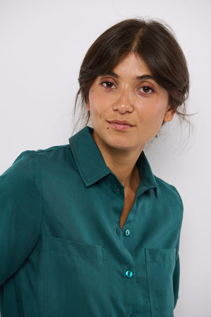 Tolsing Marie Skjorte / Dark Green