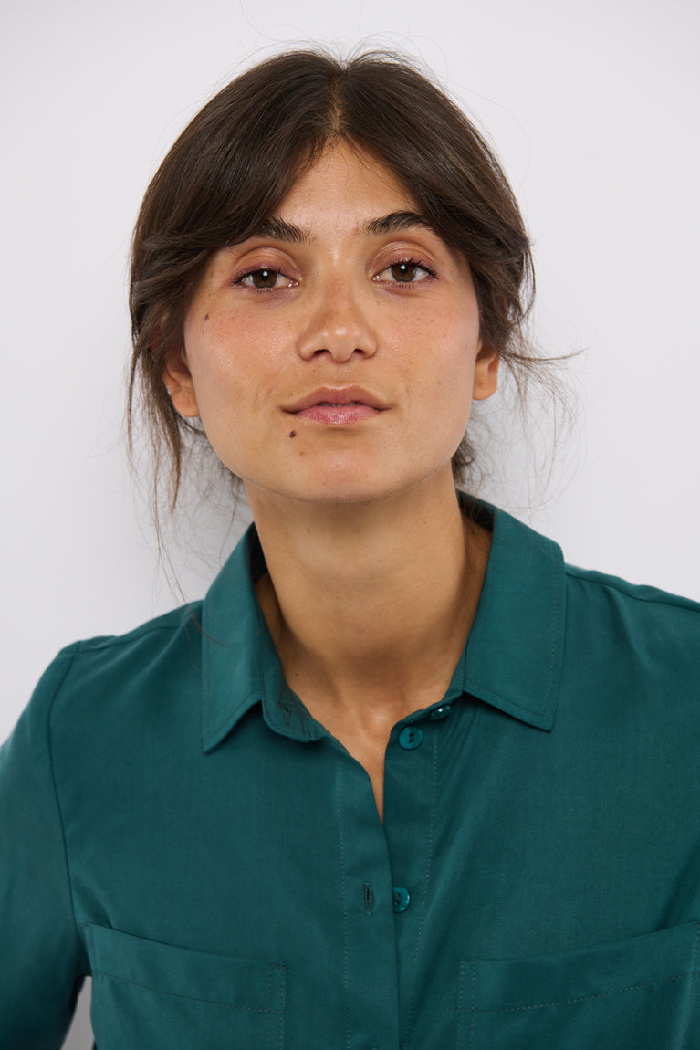 Tolsing Marie Skjorte / Dark Green