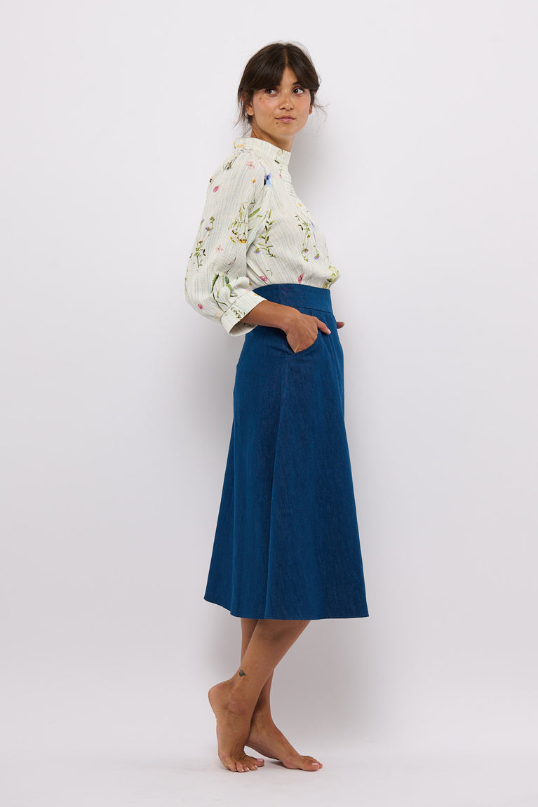 Tolsing Tania Nederdel / Dark Denim