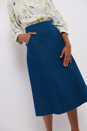 Tolsing Tania Nederdel / Dark Denim