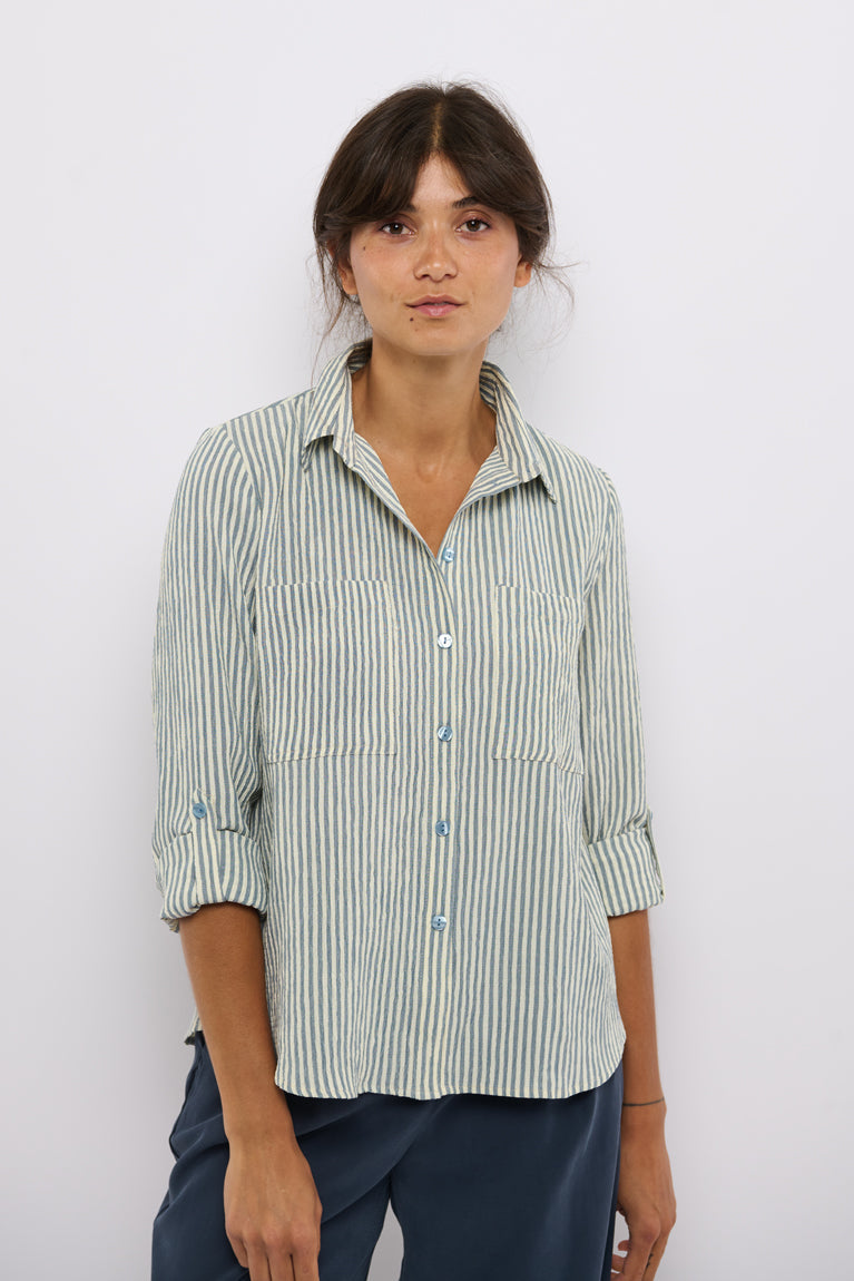 Tolsing Marie Skjorte / Grey Stripes