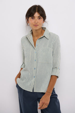 Tolsing Marie Skjorte / Grey Stripes