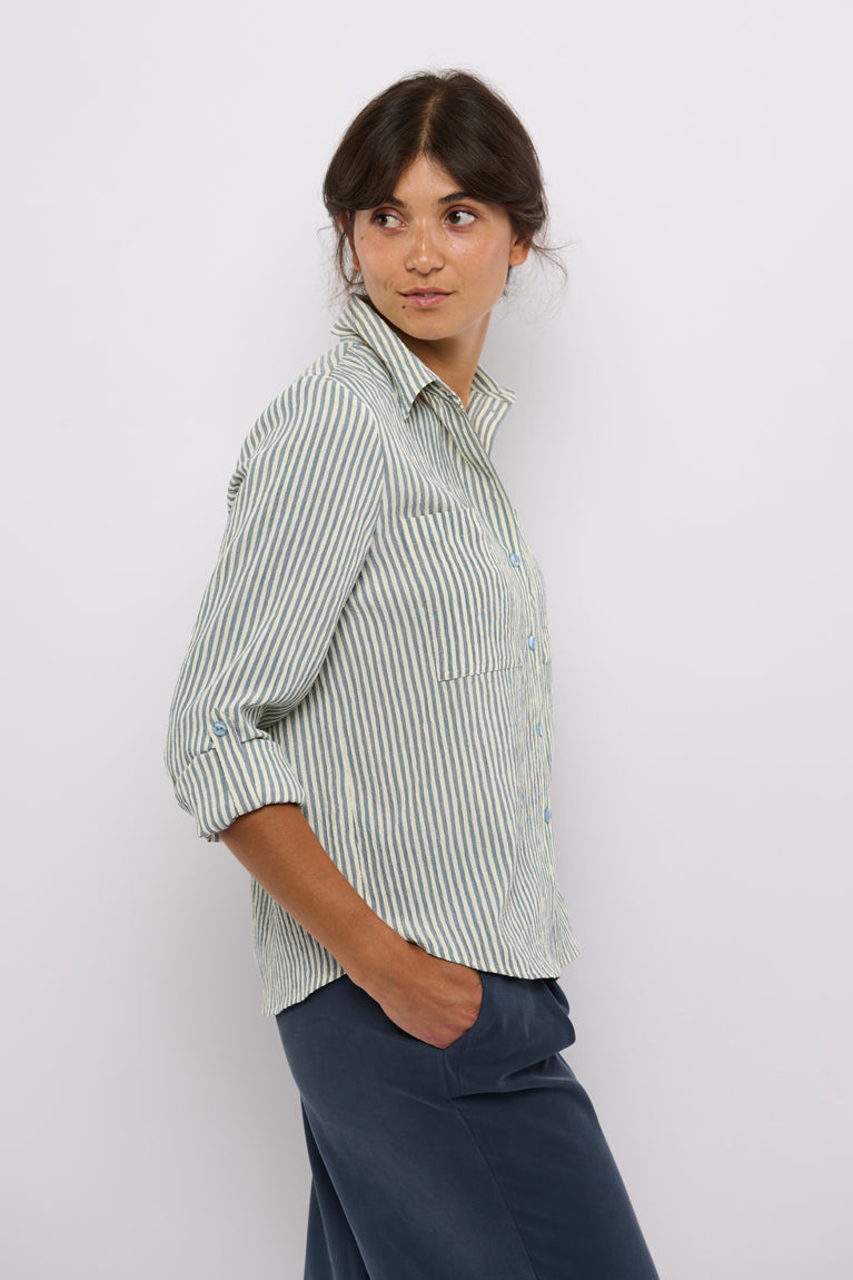 Tolsing Marie Skjorte / Grey Stripes