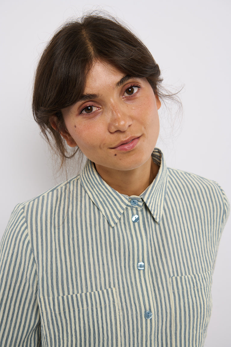 Tolsing Marie Skjorte / Grey Stripes