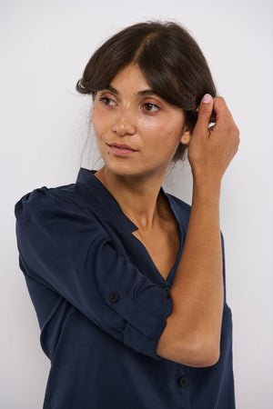 Tolsing Rie Skjorte / Dark Navy Økotex