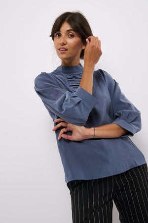 Tolsing Tine Vendeskjorte / Dusty Blue
