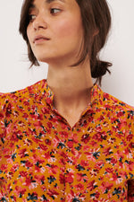 Tolsing Tie Vendeskjorte / Yellow Flowers