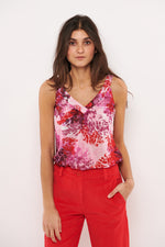 Tolsing Vigga Top / Purpel Flowers