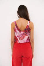 Tolsing Vigga Top / Purpel Flowers
