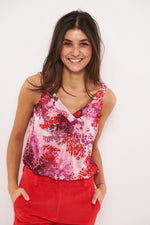 Tolsing Vigga Top / Purpel Flowers