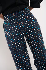 Tolsing Clara Bukser m. bælte / Navy Dots