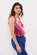 Tolsing Vigga Top / Purpel Flowers