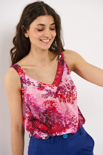 Tolsing Vigga Top / Purpel Flowers