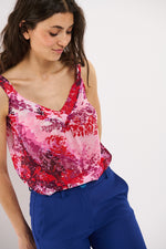 Tolsing Vigga Top / Purpel Flowers