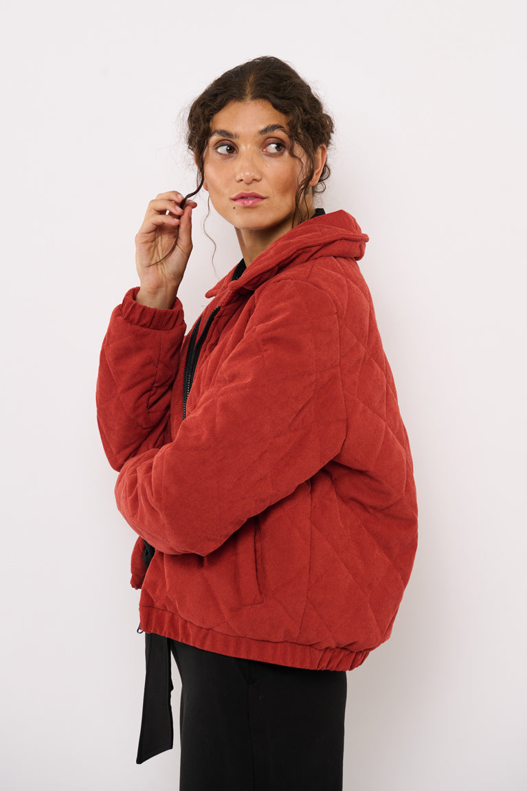 Tolsing Thilde Bomber Jacket / Dusty Red velvet ( Water Resistant)