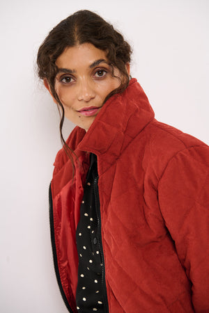 Tolsing Thilde Bomber Jacket / Dusty Red velvet ( Water Resistant)