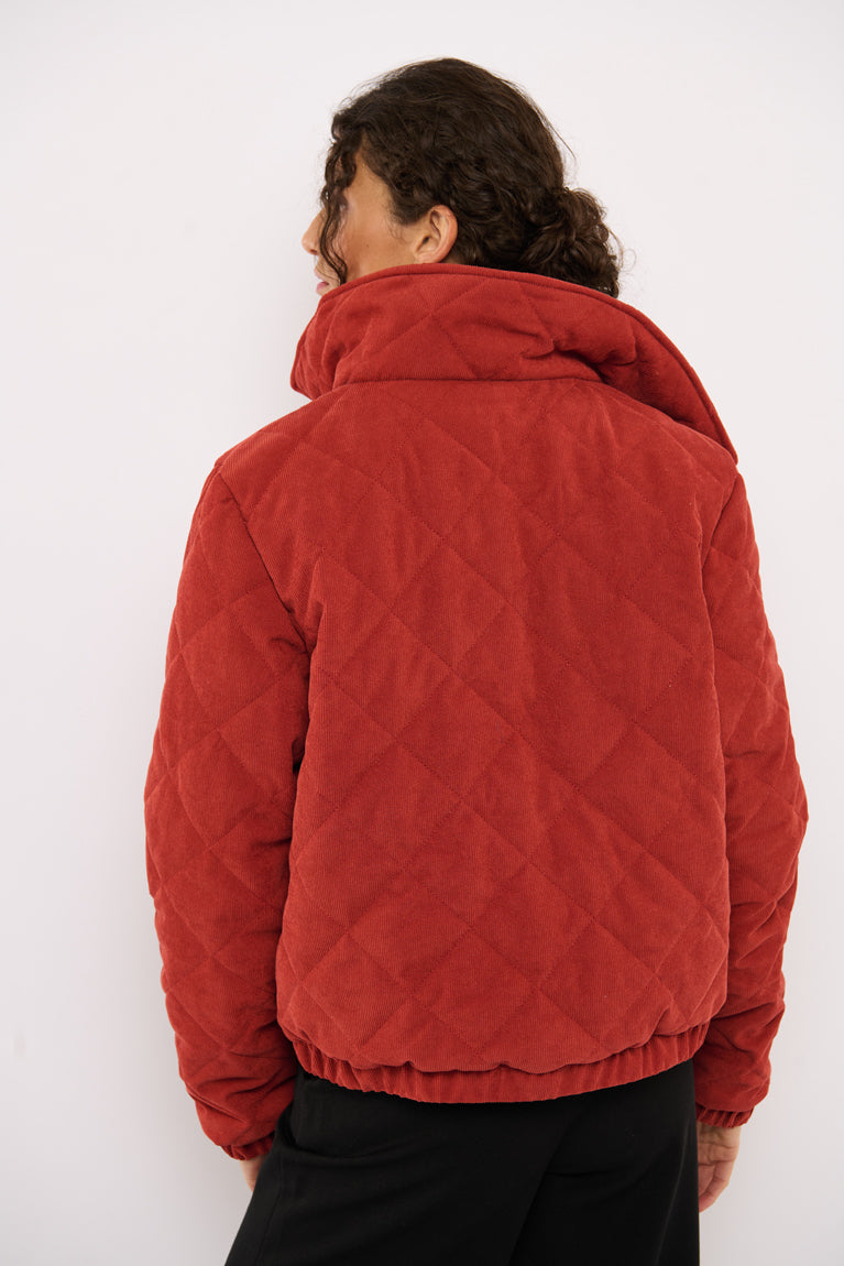 Tolsing Thilde Bomber Jacket / Dusty Red velvet ( Water Resistant)