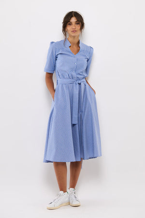 Tolsing Rie Dress / Blue Stripes