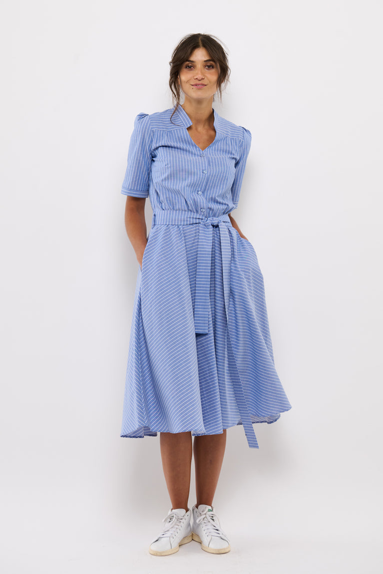 Tolsing Rie Dress / Blue Stripes