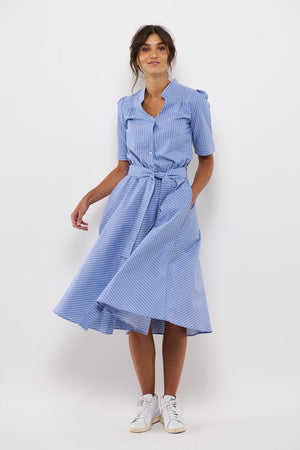 Tolsing Rie Dress / Blue Stripes