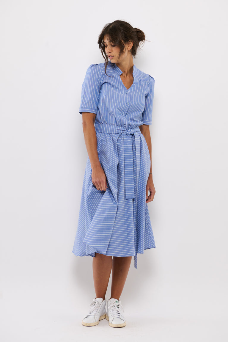 Tolsing Rie Dress / Blue Stripes