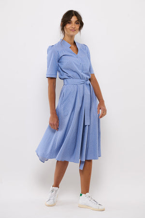 Tolsing Rie Dress / Blue Stripes