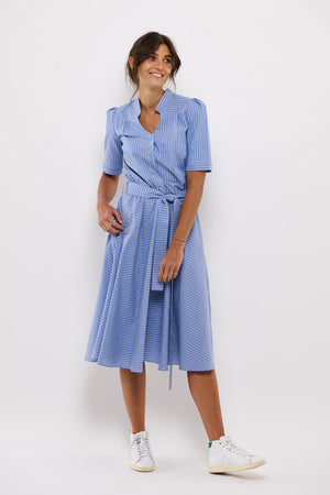 Tolsing Rie Dress / Blue Stripes