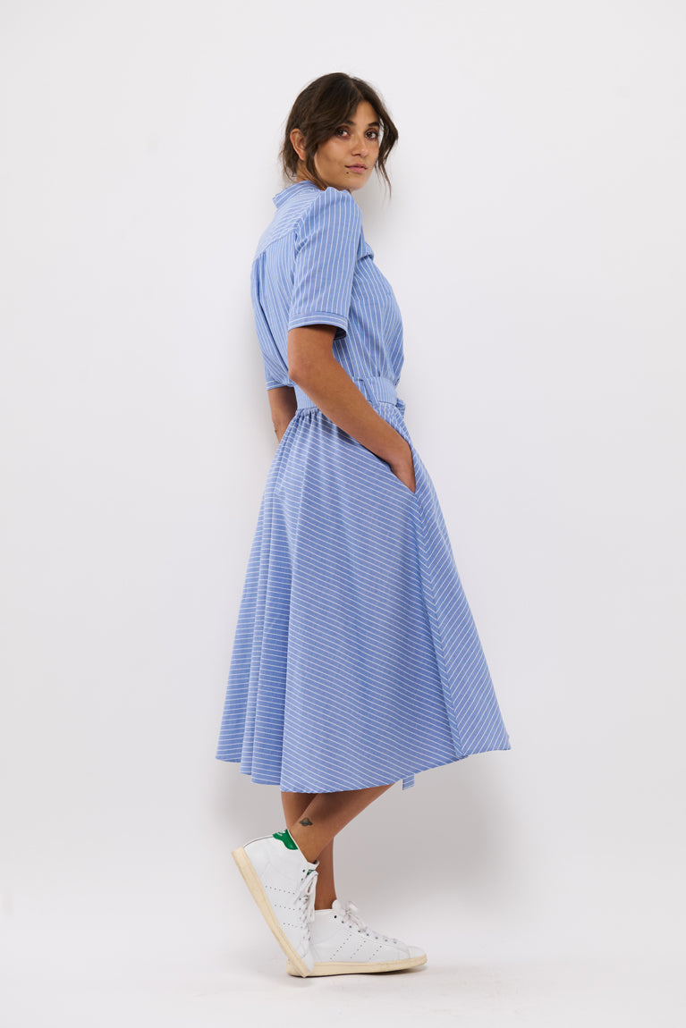 Tolsing Rie Dress / Blue Stripes